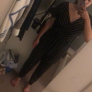 Pinstripe Jumpsuit